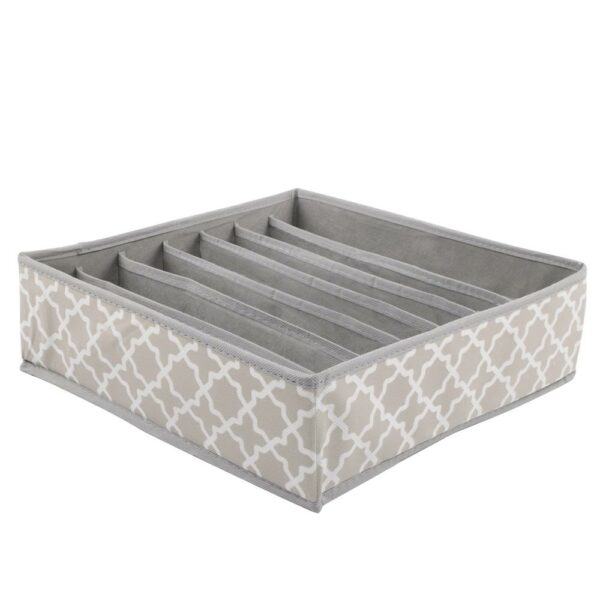 Set 4 organizatoare Sersimo sertar pentru sosete/lenjerie, gri crem - Image 7
