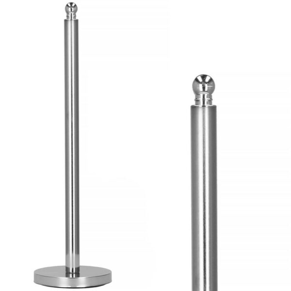 Rúd típusú WC-papír tartó, 51cm, ezüst króm - Image 7