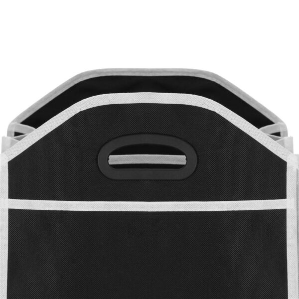 Organizator dulap Sersimo tip lada, 3 compartimente, textil, negru - Image 6