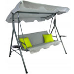 Sersimo Vicenza kerti hintaágy, 3 üléses, 220kg, szürke