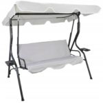 Sersimo Cosenza kerti hintaágy, 3 üléses, 220kg, világosszürke