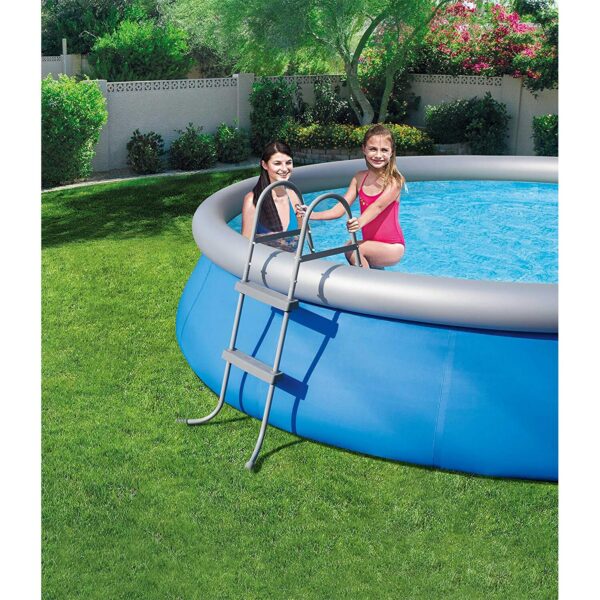 Bestway medencelétra, 2 lépcsővel, 84cm, szürke - Image 10