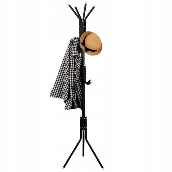 Sersimo fém rúdakasztó, 12 horog, 177 cm, fekete - Image 12