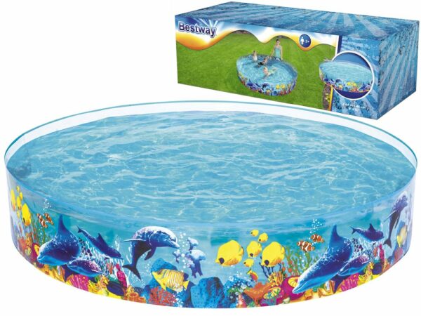 Piscina Bestway pentru copii, 244×46 cm, 2100 litri, rotunda - Image 3