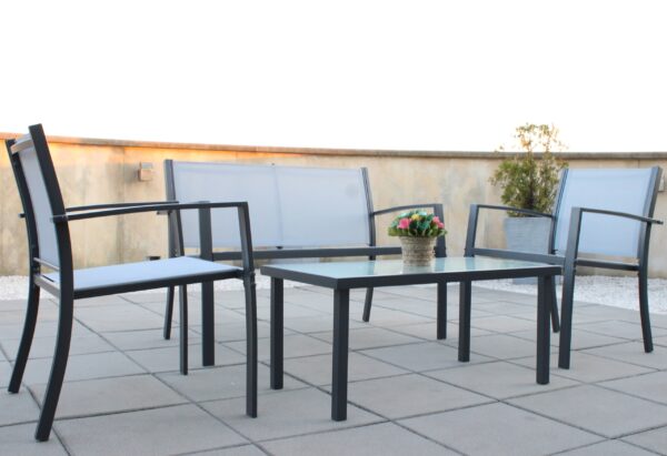 Set mobilier gradina/terasa Sersimo Valencia, 2 fotolii, canapea si masuta - Image 3