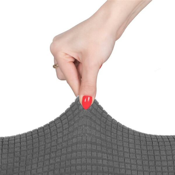 Univerzális székhuzat, univerzális méret, poliészter és spandex, 45 cm x 60 cm, szürke - Image 2
