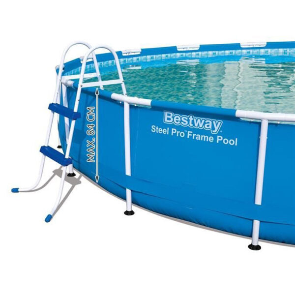 Scara pentru piscina Bestway, cu 2 trepte, 84cm, alb - Image 2