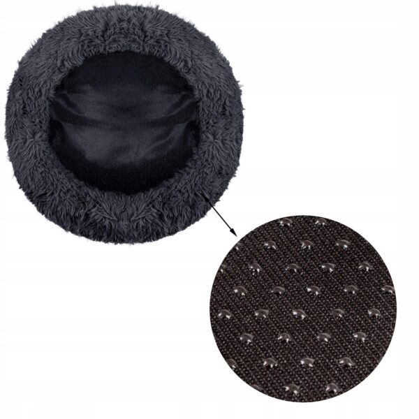 Sersimo ágy kutyának és macskának, levehető huzattal, sötétszürke, 60cm - Image 5