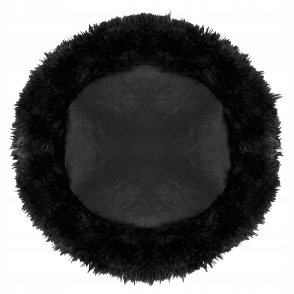 Pat Sersimo pentru caini si pisici, cu husa detasabila, negru, diametru 110cm - Image 14