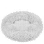Pat Sersimo pentru caini si pisici, cu husa detasabila, gri, diametru 40cm
