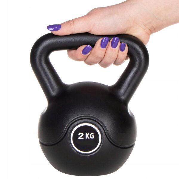 Kettlebell súlyzó 2kg Fekete - Image 6