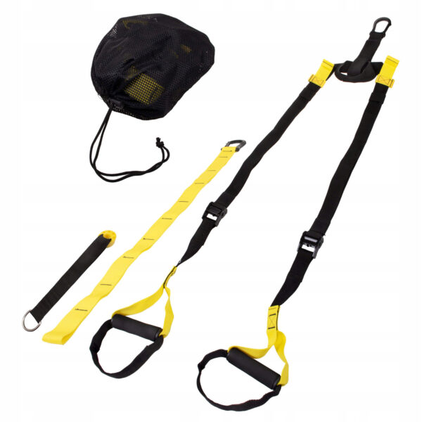 Set sistem suspensie tip TRX, fitness, crossfit sau aerobic, 250kg - Image 2