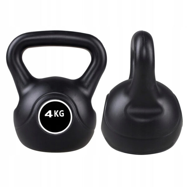 Kettlebell súlyzó 4kg fekete - Image 2