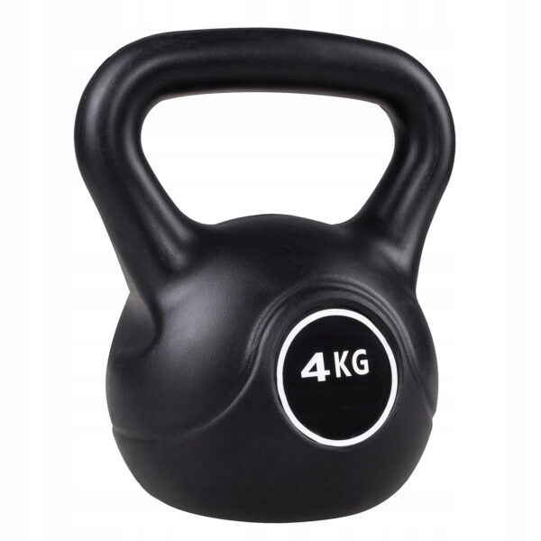 Kettlebell súlyzó 4kg fekete - Image 5