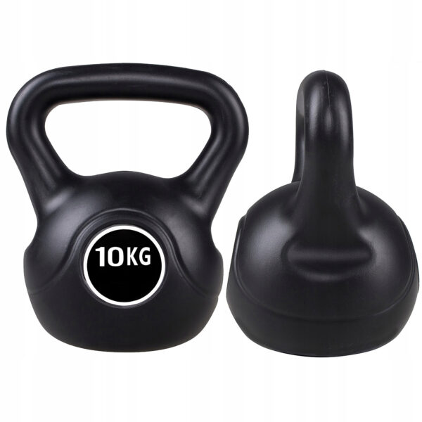 Kettlebell súlyzó 10kg fekete - Image 4