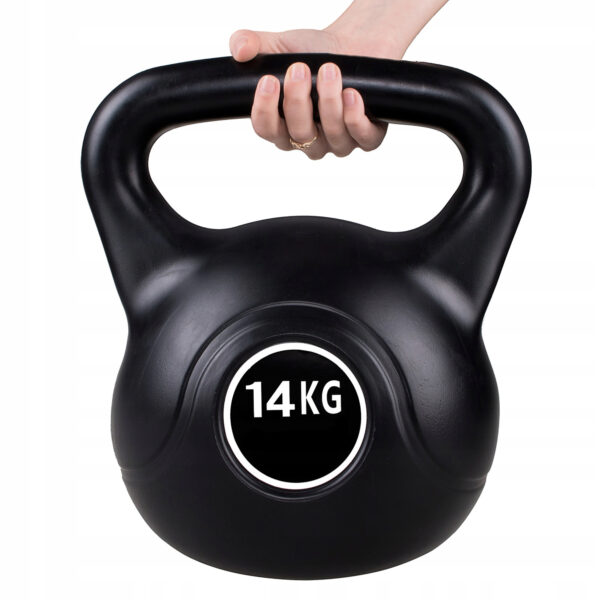 Kettlebell súlyzó 14kg fekete - Image 4