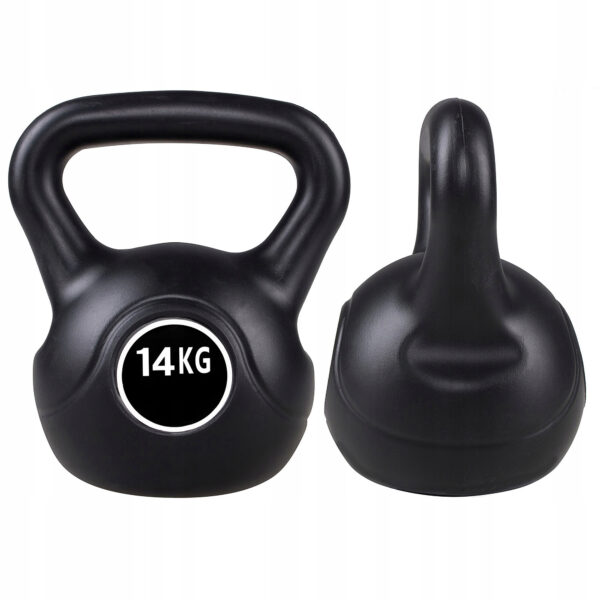 Kettlebell súlyzó 14kg fekete - Image 5