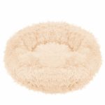 Sersimo ágy kutyának és macskának, levehető huzattal, krémszínű, átmérője 50cm