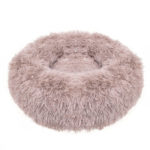 Sersimo ágy kutyáknak és macskáknak, levehető huzattal, rózsaszínes barna, átmérője 70cm