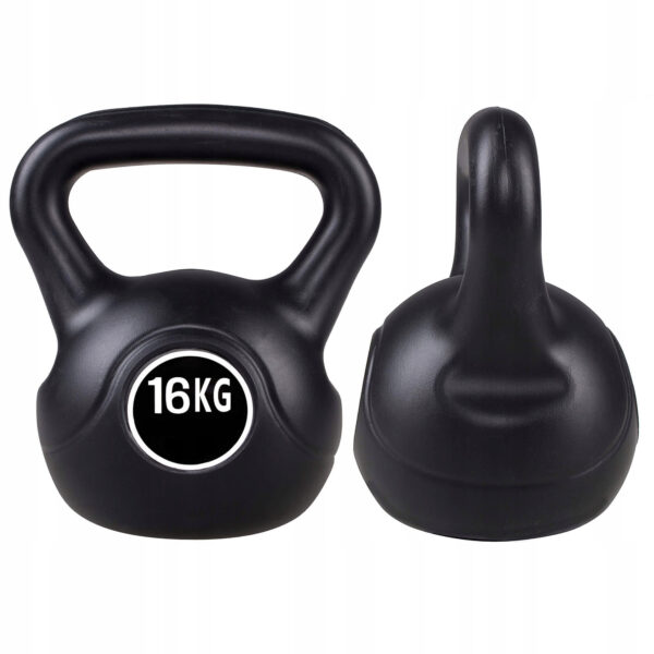 Kettlebell súlyzó 16kg fekete - Image 4