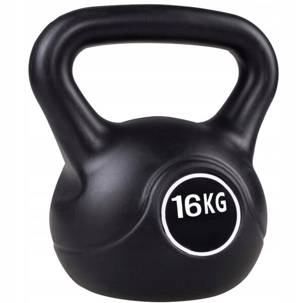 Kettlebell súlyzó 16kg fekete - Image 5