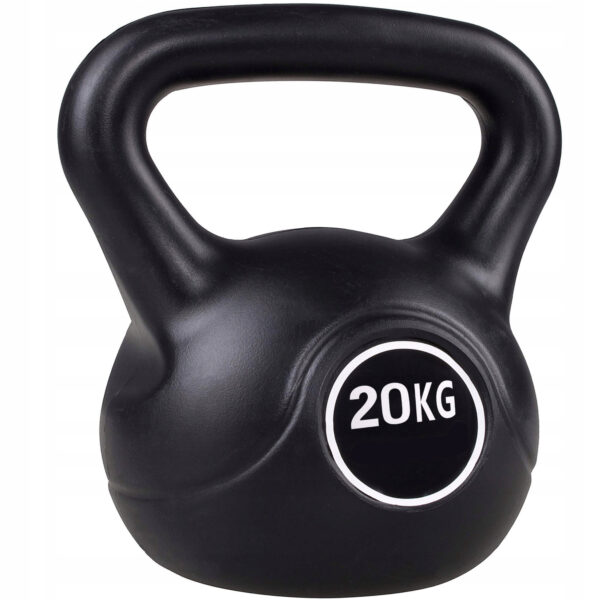 Kettlebell súlyzó 20kg fekete - Image 5
