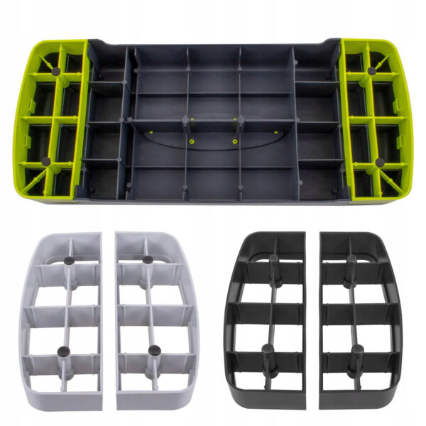 Stepper aerobic, ajustabil in 3 trepte, gri/verde, greutate maxima 250 kg, cu covoras de protectie - Image 5