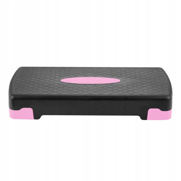 Step pad, 2 fokozatban állítható, szürke/rózsaszín, maximális súly 250 kg, védőszőnyeggel - Image 4