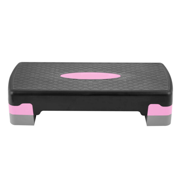Step pad, 2 fokozatban állítható, szürke/rózsaszín, maximális súly 250 kg, védőszőnyeggel - Image 5