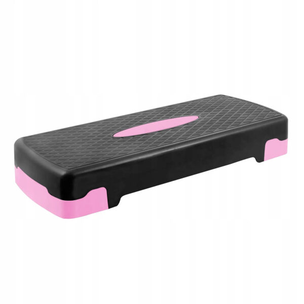 Step pad, 2 fokozatban állítható, szürke/rózsaszín, maximális súly 250 kg, védőszőnyeggel - Image 6