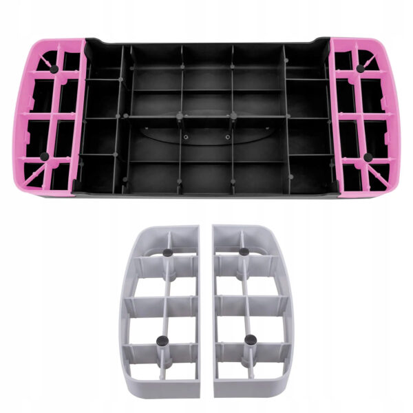 Step pad, 2 fokozatban állítható, szürke/rózsaszín, maximális súly 250 kg, védőszőnyeggel - Image 8