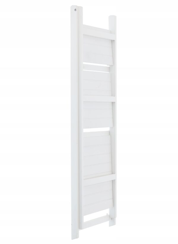 Biblioteca pliabila din lemn, 3 rafturi, 42x109x39 cm, alb - Image 5