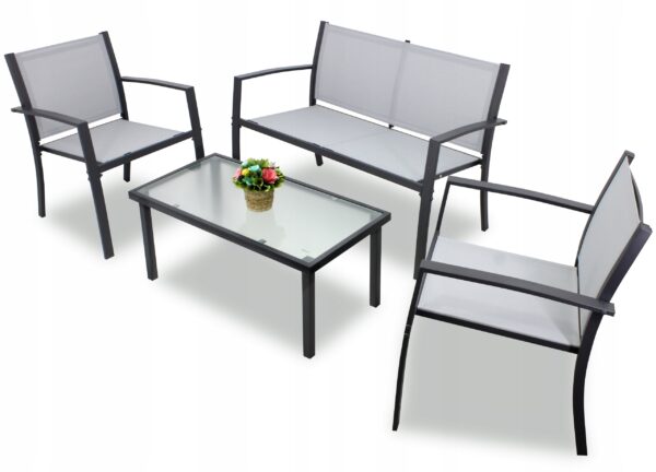 Set mobilier gradina/terasa Sersimo Valencia, 2 fotolii, canapea si masuta - Image 8