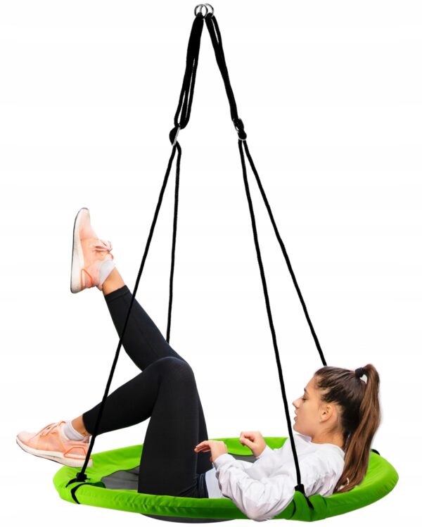 Sersimo G-Line fészekhinta, 100 cm, állítható magasság, 150 kg, zöld fekete - Image 2