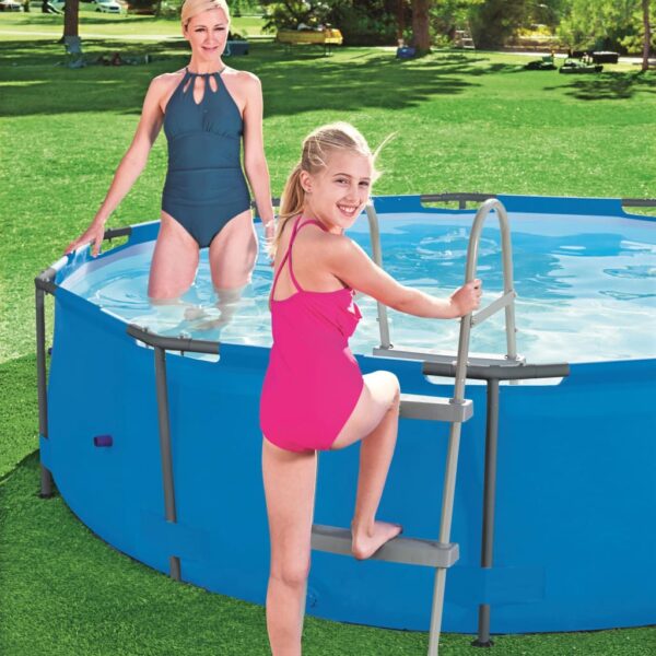 Bestway medencelétra, 2 lépcsővel, 84cm, szürke - Image 6