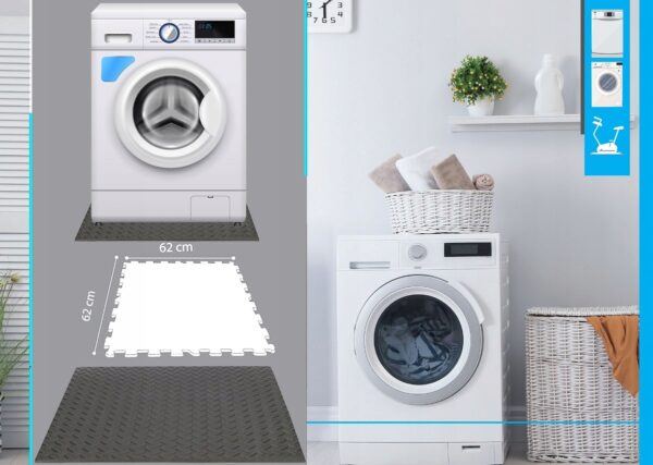 Covor amortizare anti vibratii pentru masina de spalat, 62x62x1.2cm - Image 6
