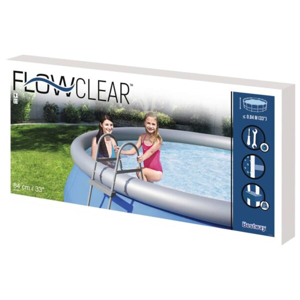 Bestway medencelétra, 2 lépcsővel, 84cm, szürke - Image 7