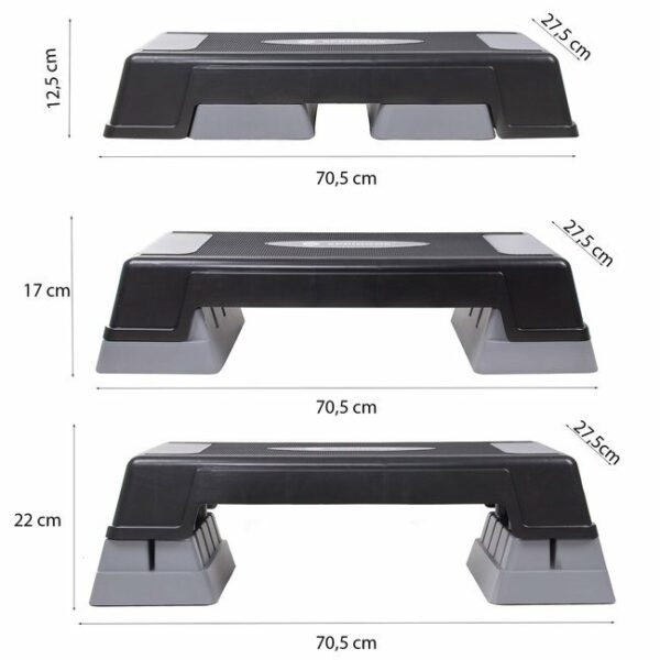 Step pad, 3 magasságban állítható, 350 kg-ig tart - Image 9