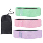 (DL) 3 db gumipánt készlet - textil, többszínű, S/M/L, 3 nehézségi fokozat