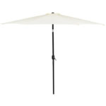 Umbrela terasa gradina, cu manivela si inclinare, GU17, diametru 300cm, Crem