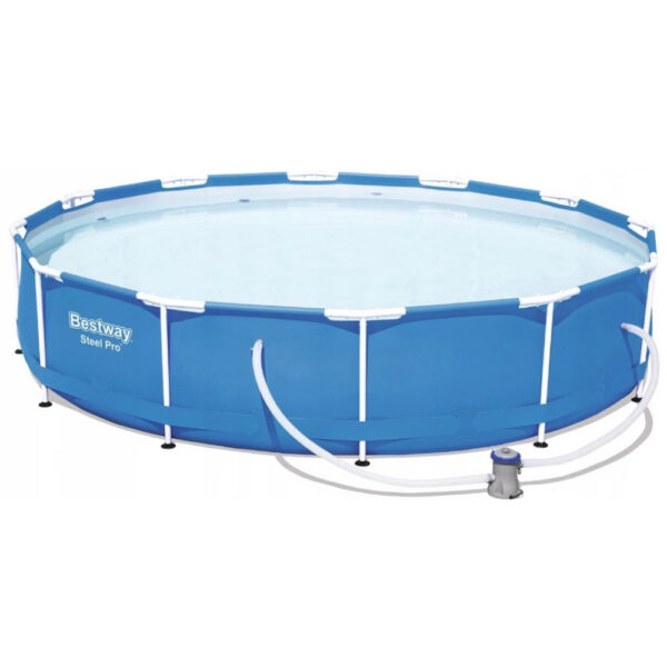 Piscina cadru metalic Bestway, 366x76 cm, 6500 litri, cu pompa de filtrare - Image 2