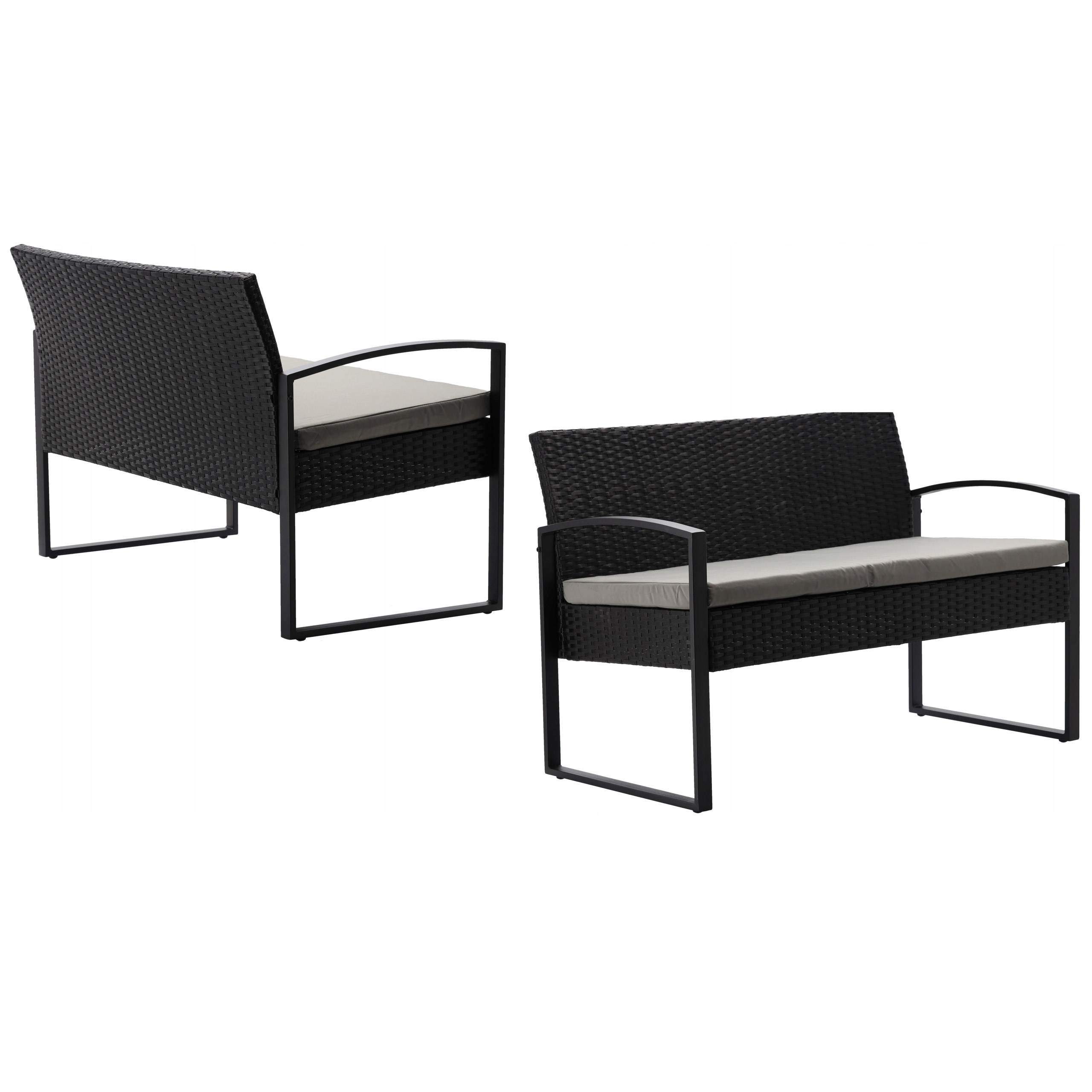 (DL) Set mobilier gradina Sersimo Istanbul, 2 fotolii, canapea si masuta - Image 5
