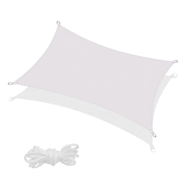 Copertina prelata de soare Sersimo SN133, dreptunghiulara, impermeabila cu protectie UV, 4x3m, gri deschis - Image 2