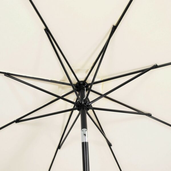 Umbrela terasa gradina, cu manivela si inclinare, GU17, diametru 300cm, Crem - Image 10