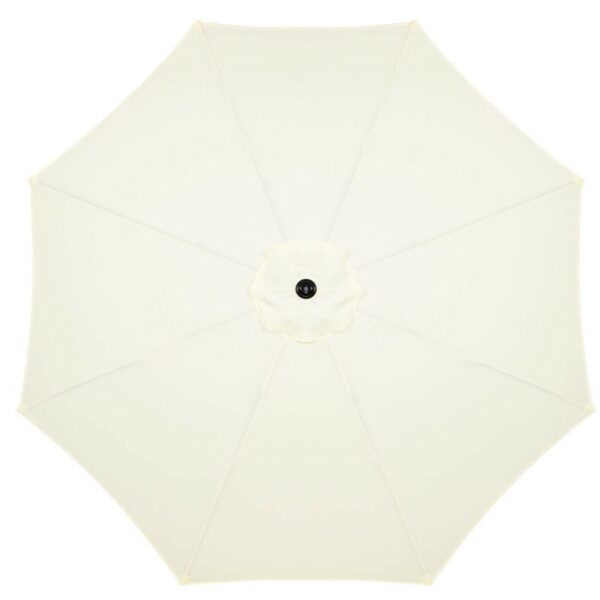 Umbrela terasa gradina, cu manivela si inclinare, GU17, diametru 300cm, Crem - Image 11