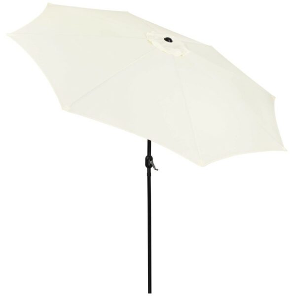Umbrela terasa gradina, cu manivela si inclinare, GU17, diametru 300cm, Crem - Image 12