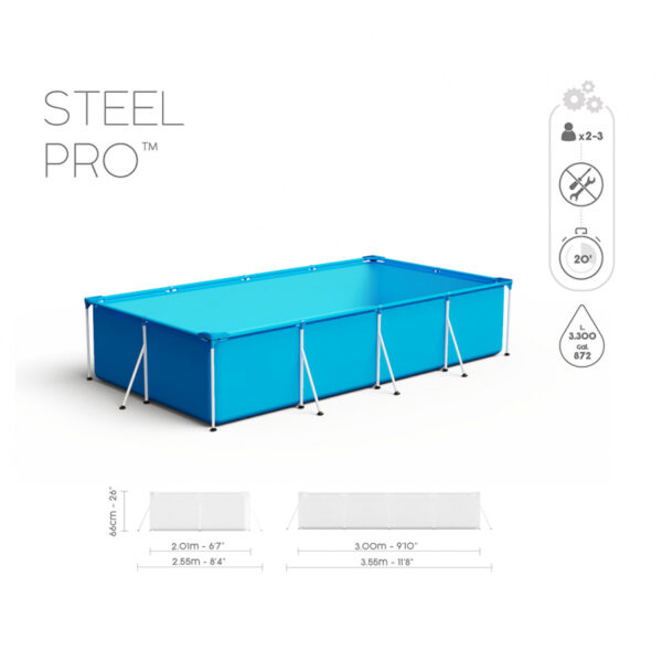 Piscina cadru metalic Bestway, 300x201x66 cm, 3.300 litri, cu pompa de filtrare - Image 12