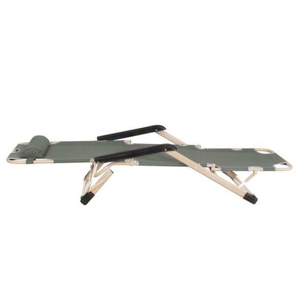 Sezlong pliabil SERSIMO GC036, 90x65x175cm, gri - Image 3