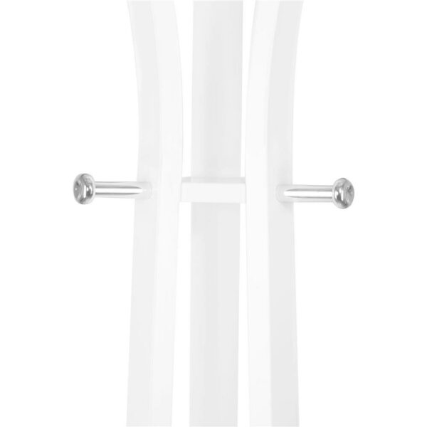 Cuier din metal Sersimo, 9 agatatoare, 180cm, alb - Image 5