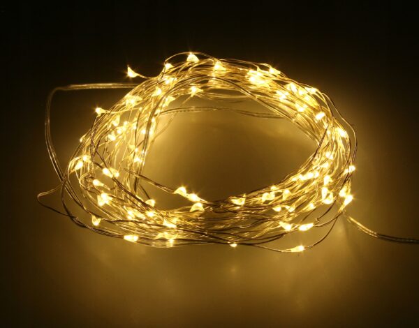 Lineáris fényfüzér 100 LED, 1,5 m, napelemes töltéssel - Image 4